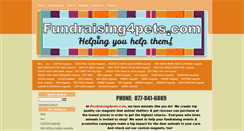 Desktop Screenshot of fundraising4pets.net