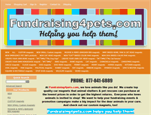 Tablet Screenshot of fundraising4pets.net
